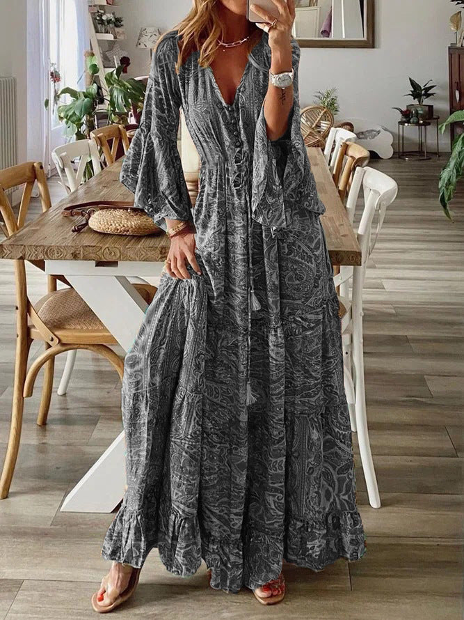 Vestido comprido boho paisley – Zyva Store – foto 3
