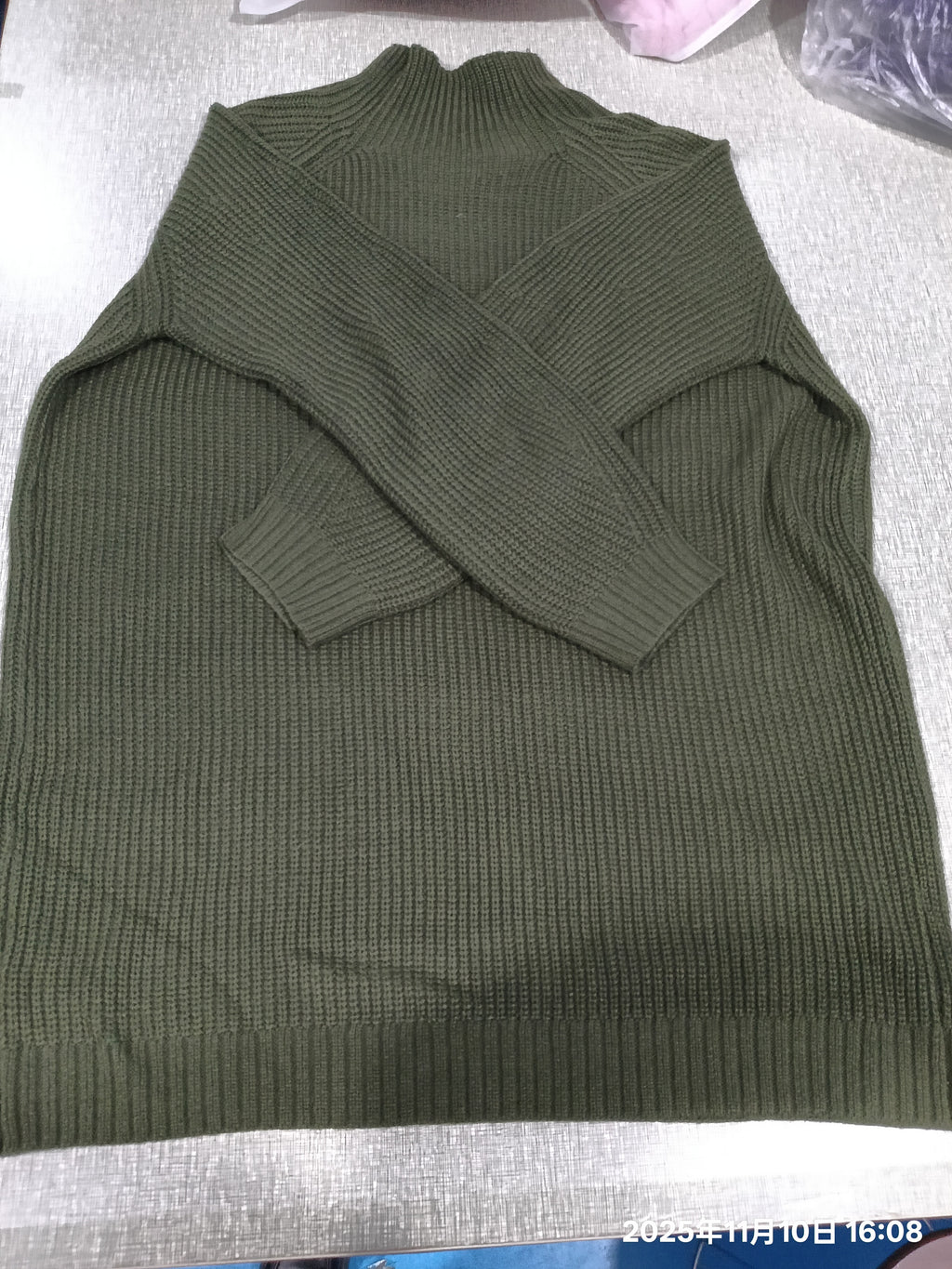 Vestido de malha comprido com gola alta – Zyva Store – foto 7