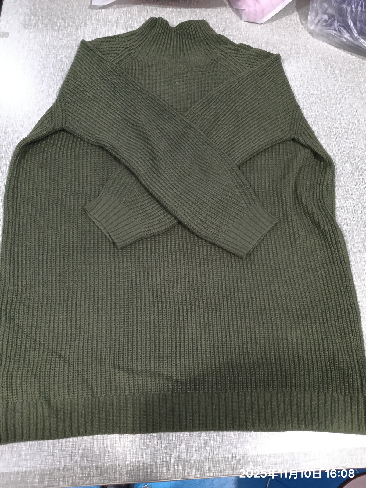 Vestido de malha comprido com gola alta – Zyva Store – foto 7