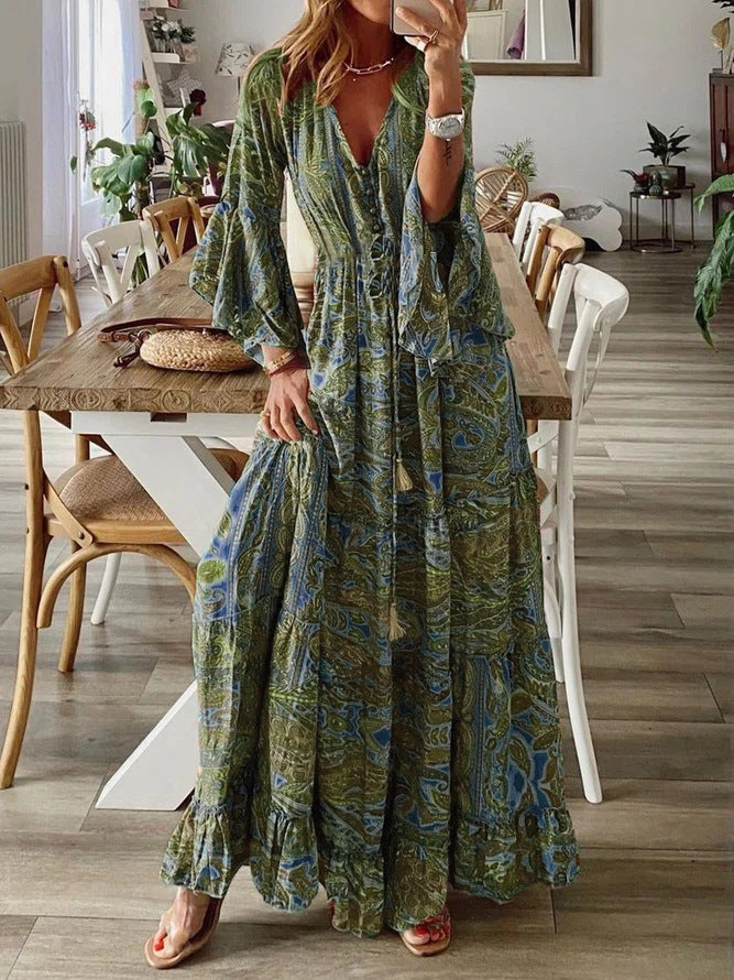 Vestido comprido boho paisley – Zyva Store – foto 7