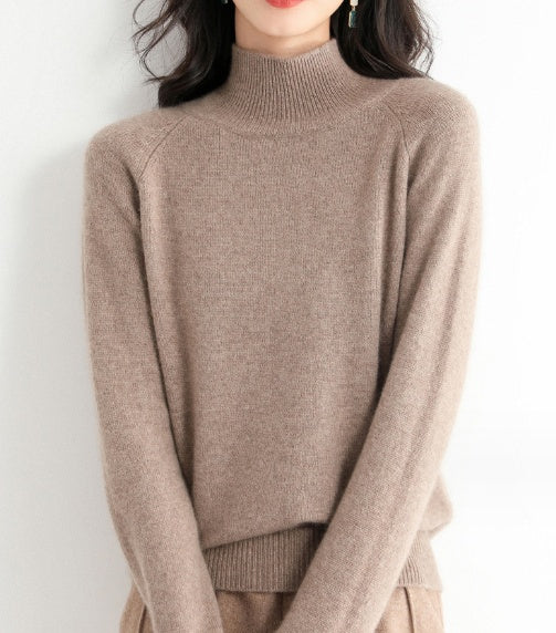 Camisola de malha grossa com gola alta – Zyva Store – foto 12