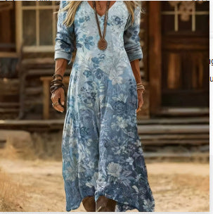 Vestido comprido boho tie-dye – Zyva Store – foto 3