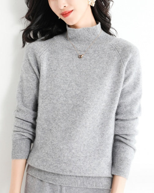 Camisola de malha grossa com gola alta – Zyva Store – foto 13