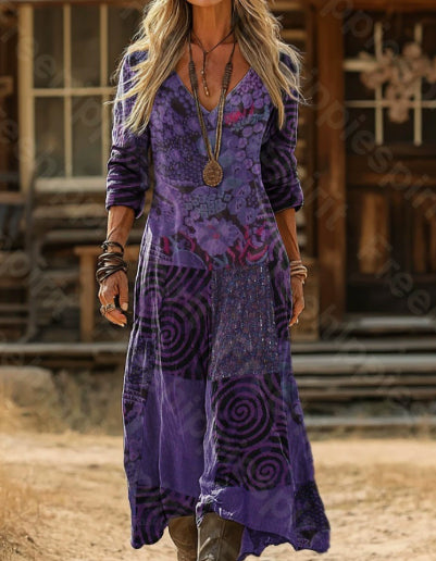 Vestido comprido boho tie-dye – Zyva Store – foto 2